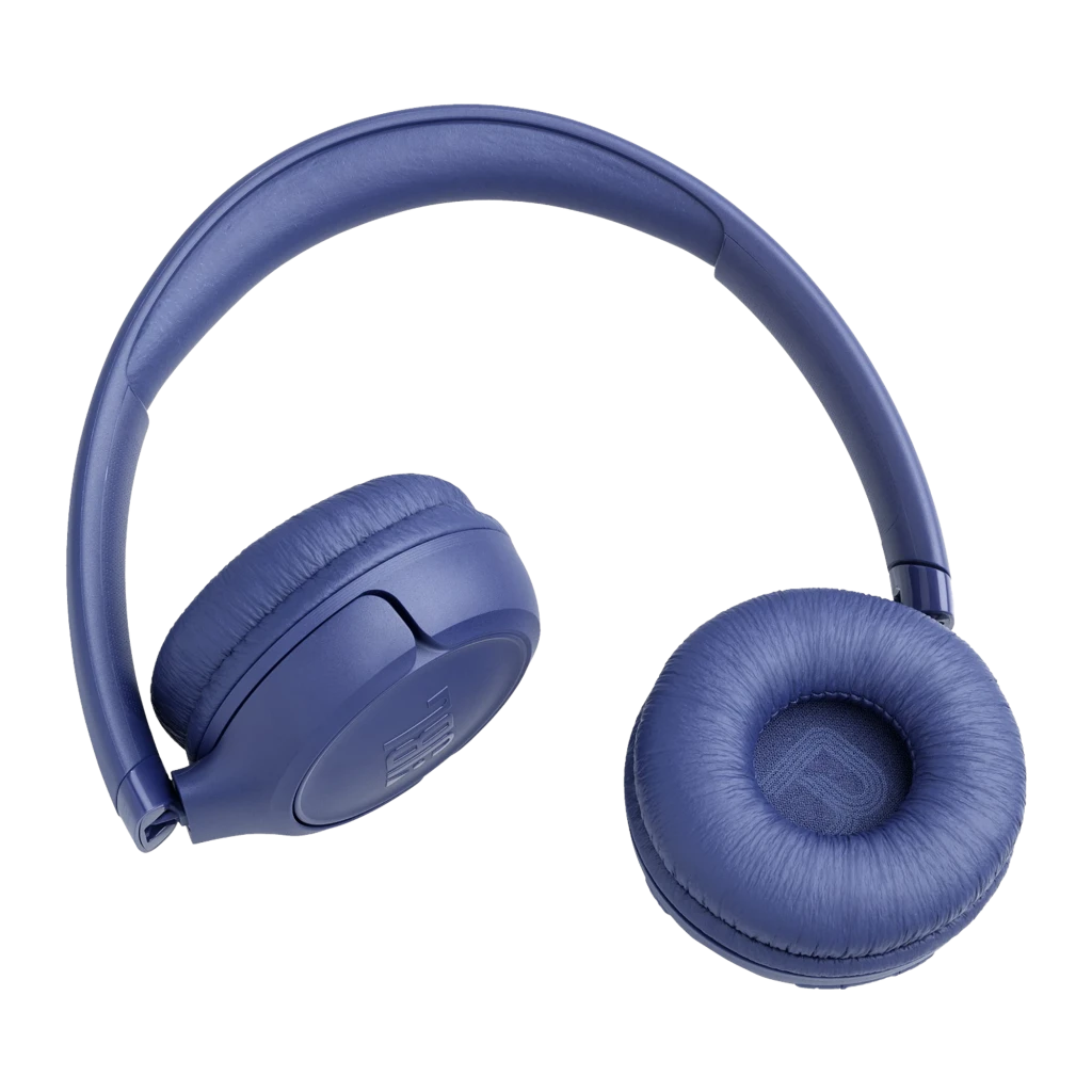 JBL Auriculares Bluetooth Tune 530BT Azul, vista lateral: logo JBL en auricular derecho, diadema y almohadillas visibles - Ítem2