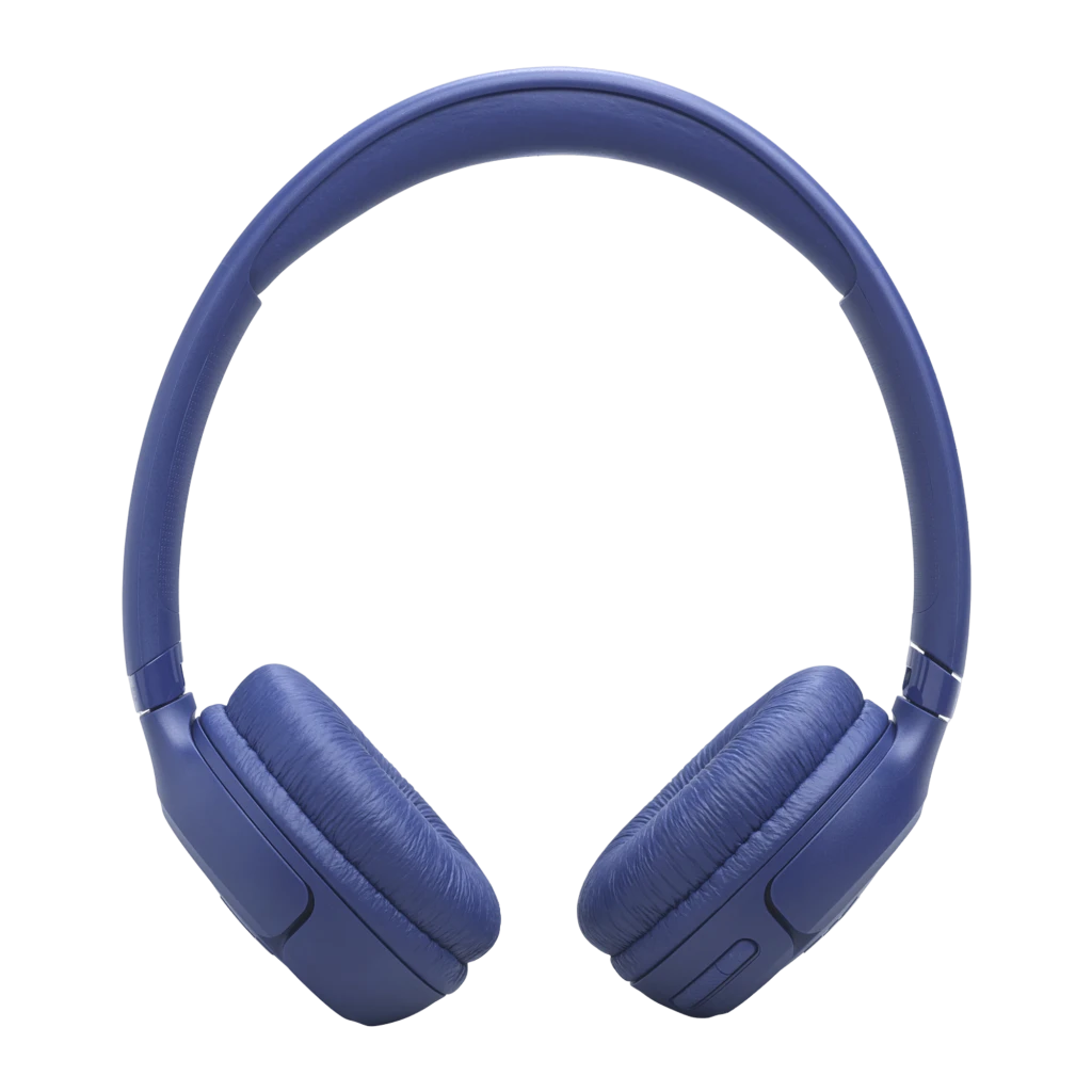 JBL Auriculares Bluetooth Tune 530BT Azul, vista lateral: logo JBL en auricular derecho, diadema y almohadillas visibles - Ítem3