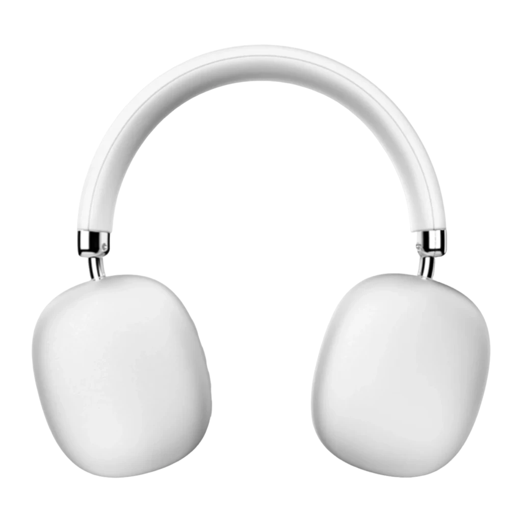 Energy Sistem Auriculares Style Blanco, vista lateral: almohadillas acolchadas, letra R visible y diadema con logo Energy - Ítem3