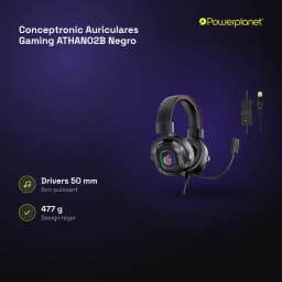 Conceptronic Auriculares Gaming ATHAN02B Negro - características
