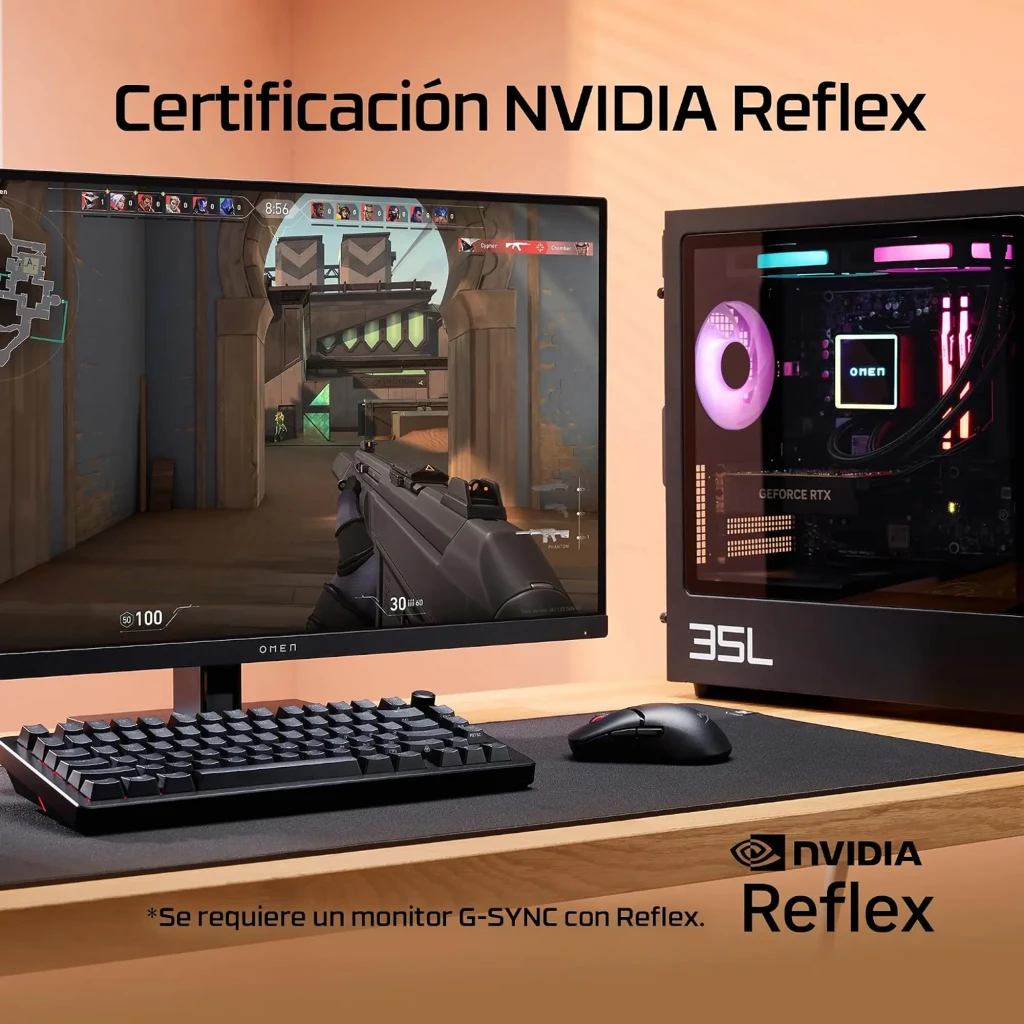 HyperX Pulsefire Saga Pro preto, vista superior: superfície texturizada, roda de scroll e logótipo HyperX na base - Item8
