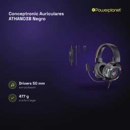Conceptronic Auriculares ATHAN03B Negro - características