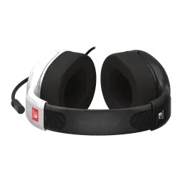 Turtle Beach Airlite Fit noir, vue arrière inférieure: serre-tête avec logo Turtle Beach, logos Nintendo Switch et