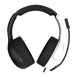 Turtle Beach Airlite Fit noir, vue de face recadrée: casque sans câble visible à la base, contraste noir et blanc de l'arceau