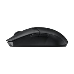 ASUS TUF Gaming M4 Wireless Noir, vue latérale: profil droit avec texture et boutons latéraux visibles
