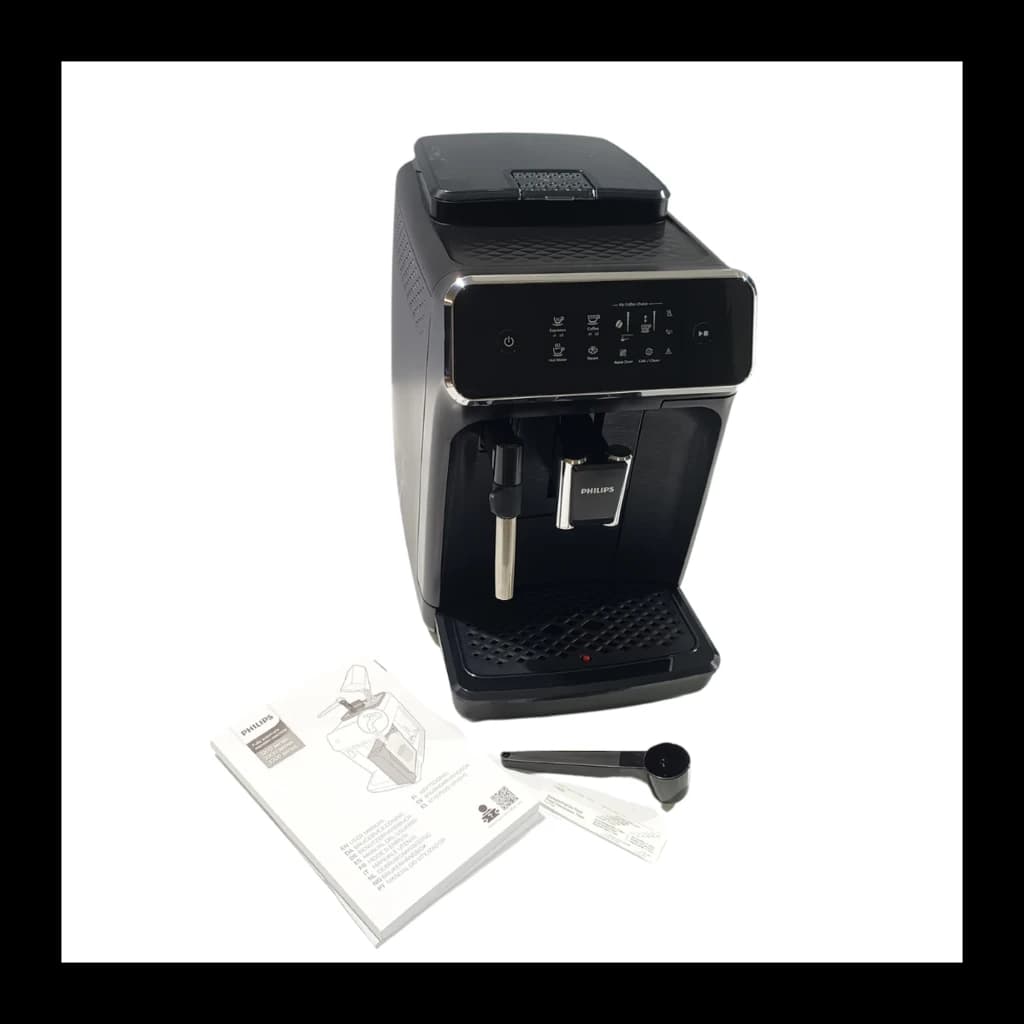 Philips Cafeteira EP2220/10 Série 2200 preto mate, conteúdo da caixa: máquina, manual de instruções e ferramenta medidora