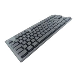 Logitech Teclado G915 TKL Sem Fio Preto, vista em perspectiva: design compacto TKL, teclas low-profile e chassi metálico