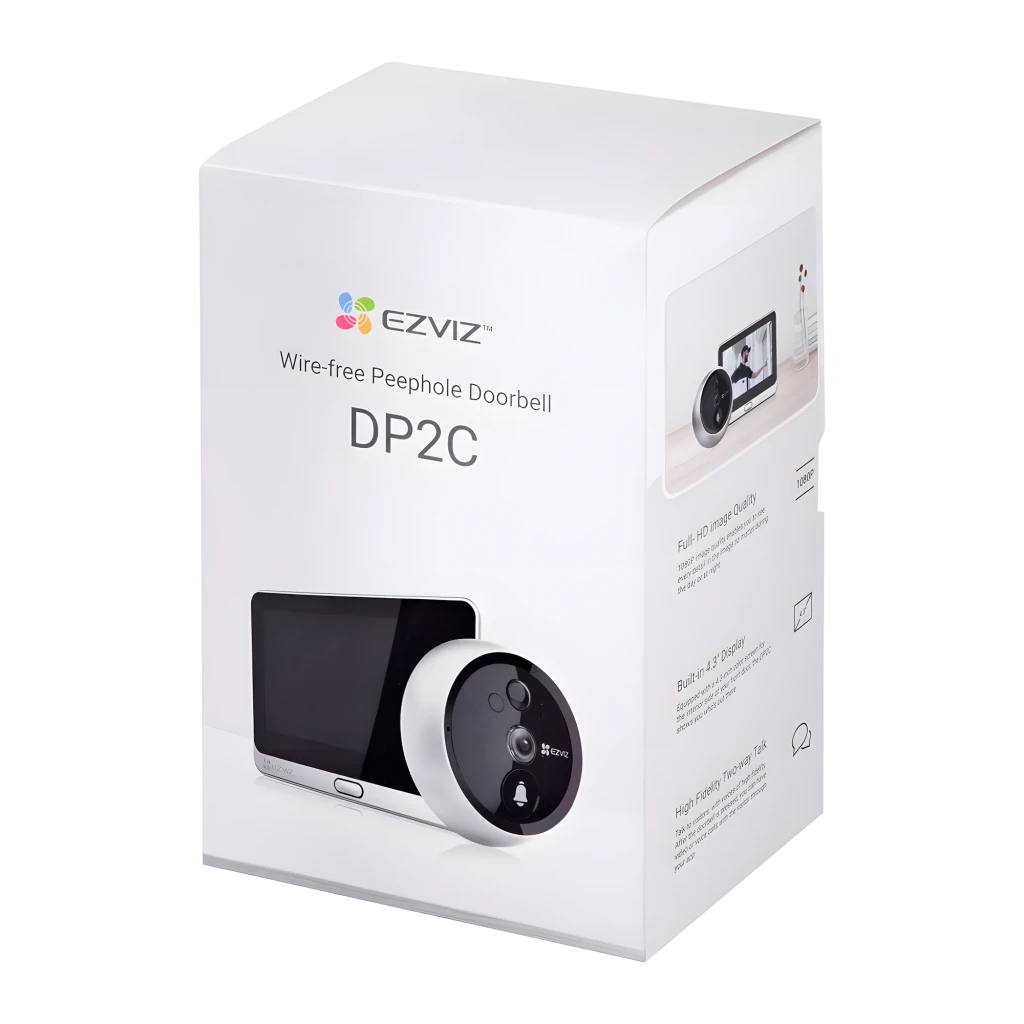 EZVIZ Hikvision DP2C 512GB argent, ensemble: moniteur affichant jardin et module caméra avec bouton sonnette - Ítem6
