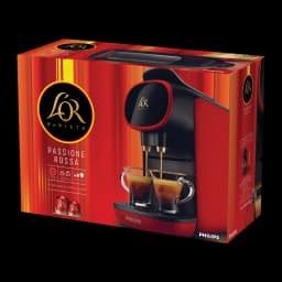 Philips Cafetera Passione Rossa LM9012/51 preto e vermelho Monza, caixa: embalagem frontal com máquina e duas chávenas de