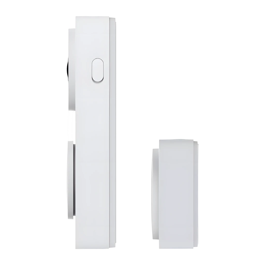 Aqara Doorbell Camera Hub G410 512GB blanc, kit complet en perspective: visiophone avec module caméra et récepteur intérieur - Ítem5