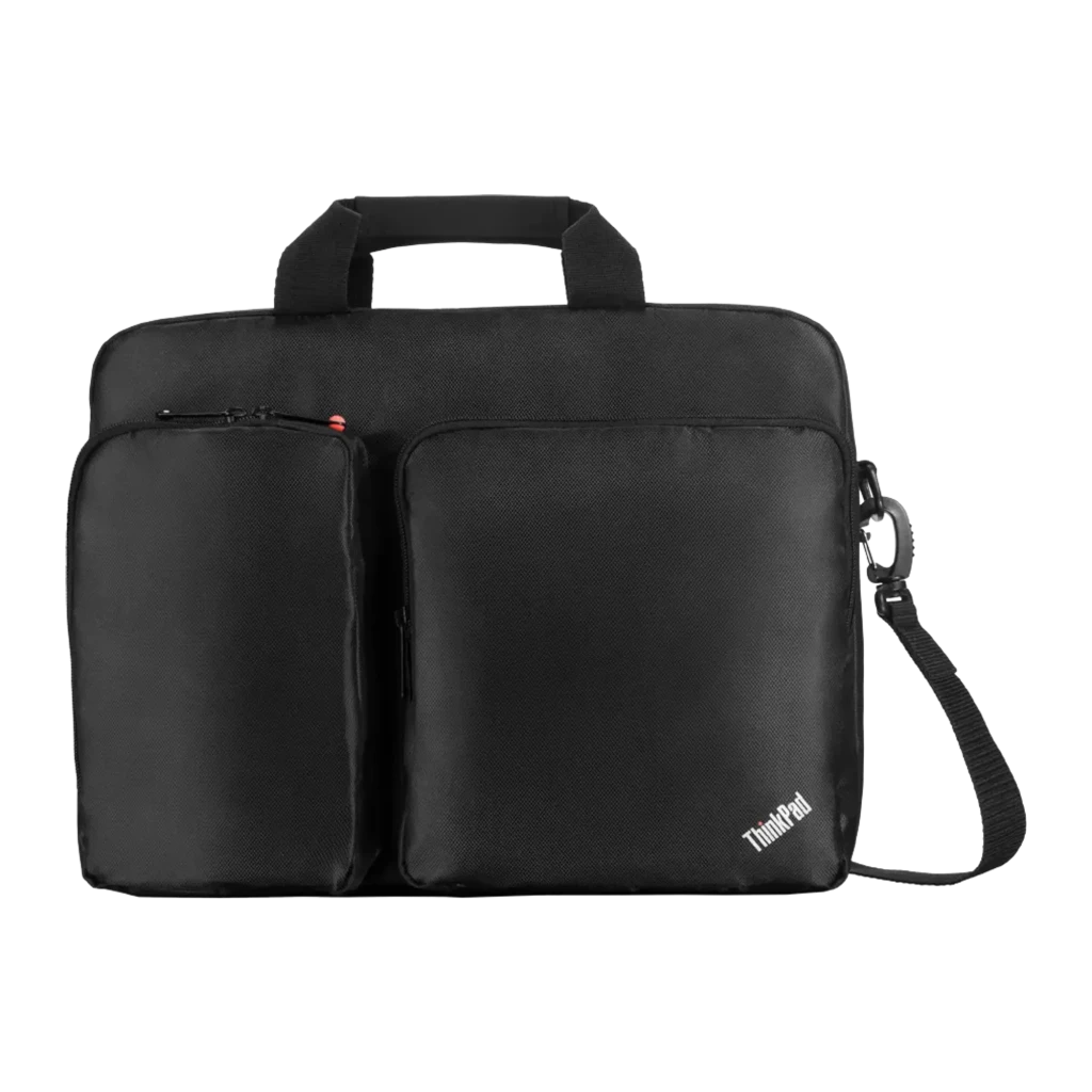Lenovo Pasta ThinkPad X1 Yoga 14.1 polegadas Preto, vista frontal em ângulo: alça superior, bolso lateral com fecho - Item1