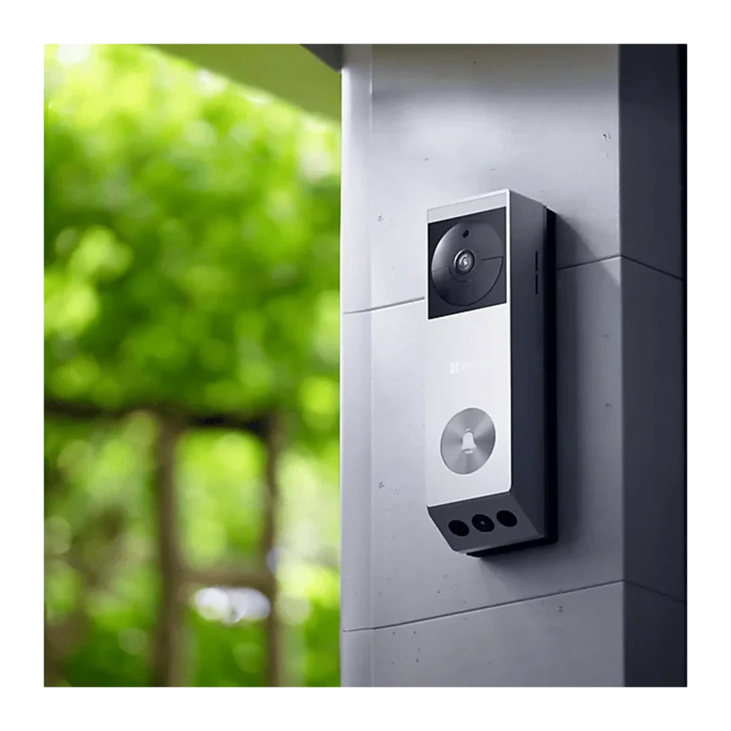 Ezviz EP3x Pro 32GB argent, vue de face: visiophone avec module caméra, bouton de sonnette et panneau solaire inclus - Ítem3