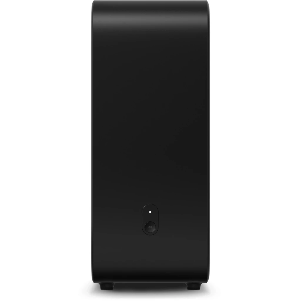 Sonos Sub Gen 4 noir, vue de face: fente verticale centrale et logo Sonos en bas - Ítem3