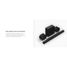 Sonos Sub Gen 4 Noir, écosystème: caisson noir avec barre de son Arc et enceintes Era en ensemble