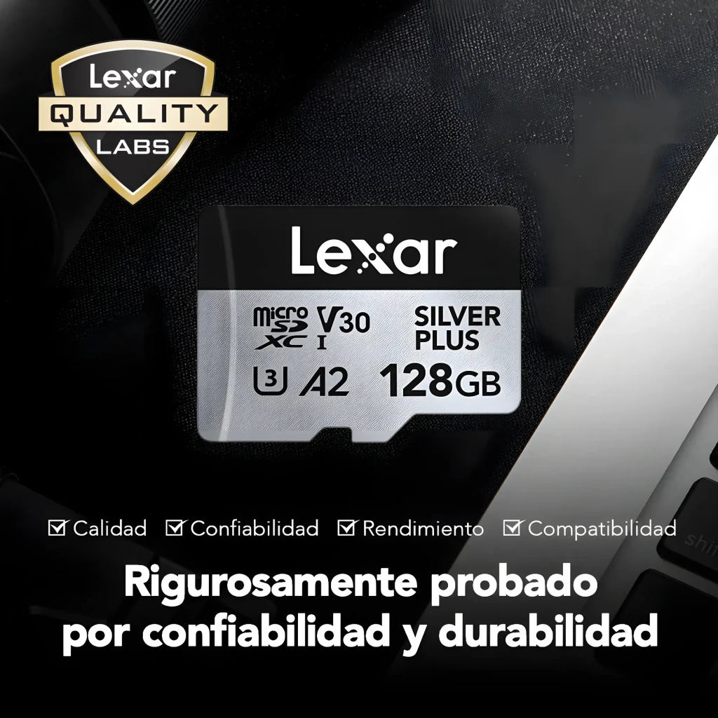 Lexar microSDXC Professional Silver Plus 256GB plata, kit: tarjeta junto a adaptador SD Lexar C10/UHS-I incluido - Ítem8