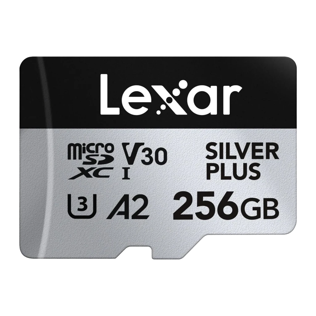Lexar microSDXC Professional Silver Plus 256GB plata, kit: tarjeta junto a adaptador SD Lexar C10/UHS-I incluido - Ítem1