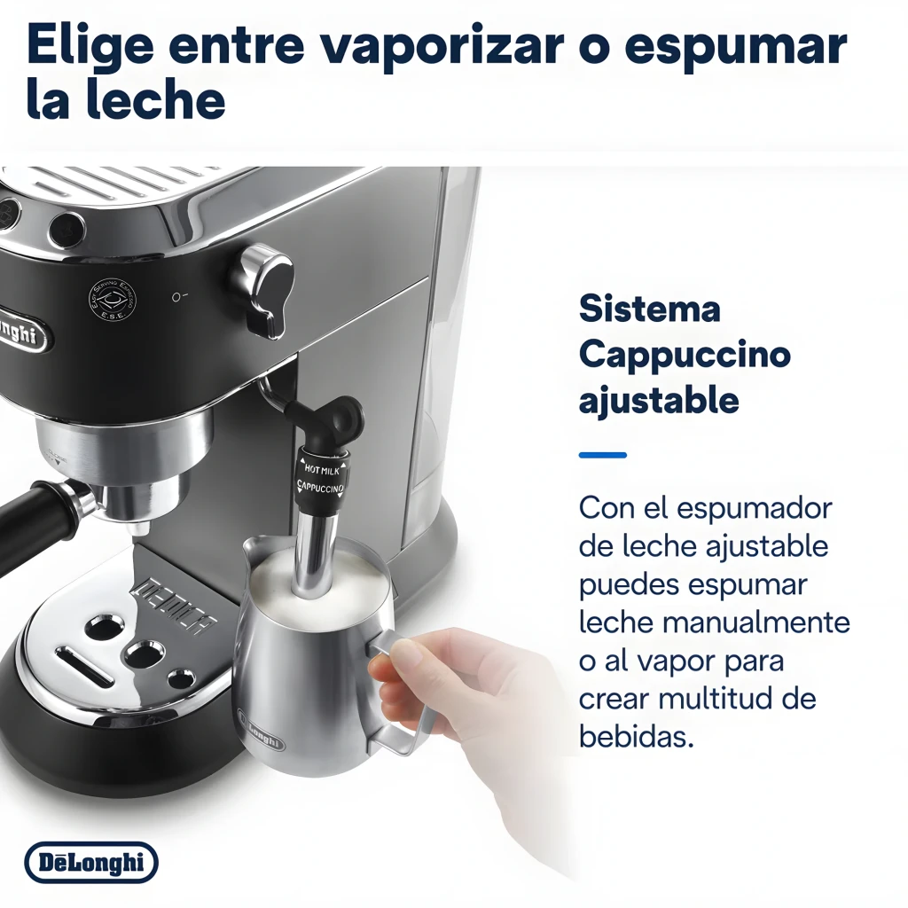 DeLonghi EC685.BK+KG200 Moulin Noir, vue de face: machine espresso et moulin noirs avec détails chromés - Ítem4