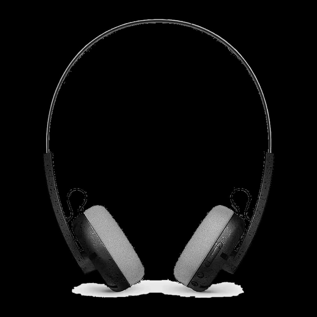 Philips TAH2000BK 2000 Series noir, vue de face: arceau fin, coussinets gris et coque noire texturée