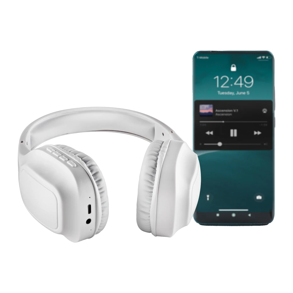 NGS Auriculares Artica Wrath Blanco, vista lateral: diadema acolchada, almohadillas y logo WRATH visibles - Ítem13