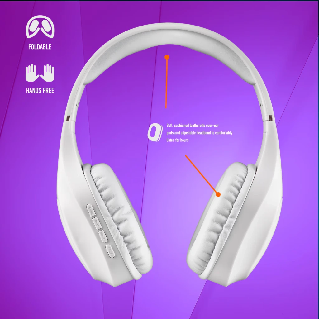NGS Auriculares Artica Wrath Blanco, vista lateral: diadema acolchada, almohadillas y logo WRATH visibles - Ítem9