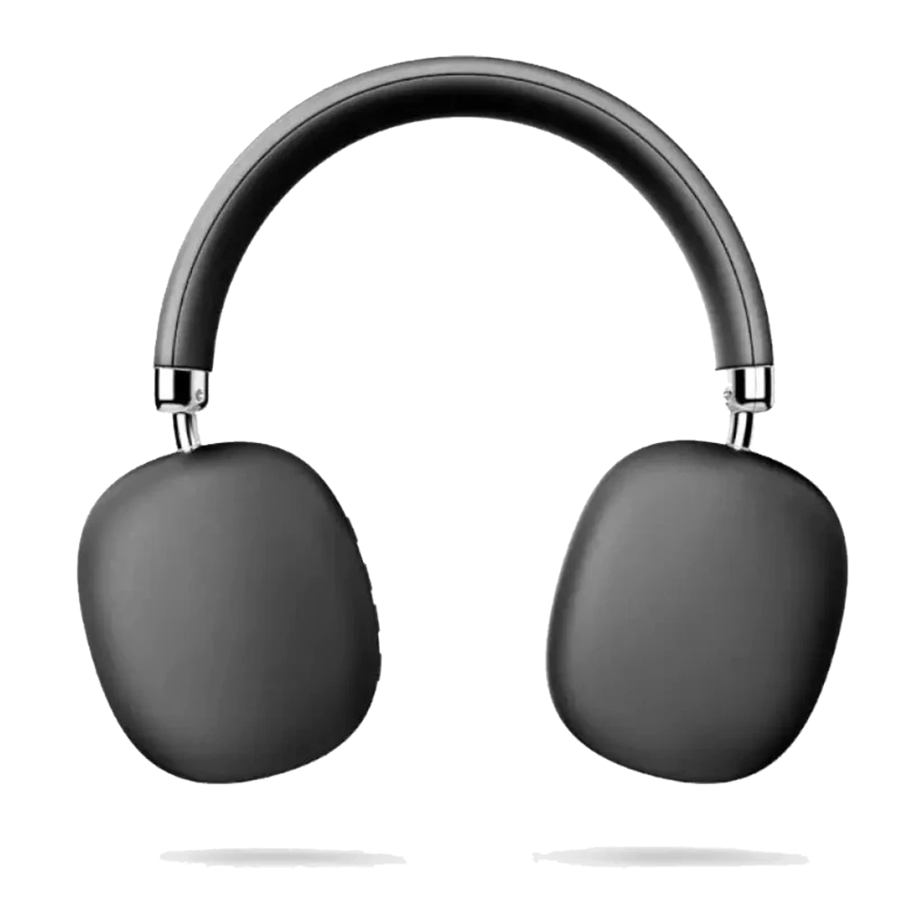 Energy Sistem Casque Style BT Noir, vue latérale: coussinets rembourrés, arceau avec logo et détails chromés argentés - Ítem1