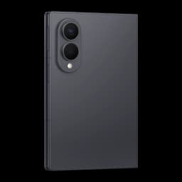 Samsung Galaxy Z Fold8 256GB Grafite, vista traseira em ângulo: módulo de câmeras oval e dobradiça lateral