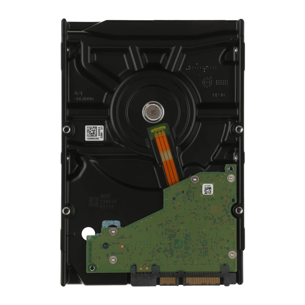 Seagate IronWolf Pro ST4000NT001 4TB, vue avant: étiquette noire avec logo loup rouge et mention 4TB - Ítem4
