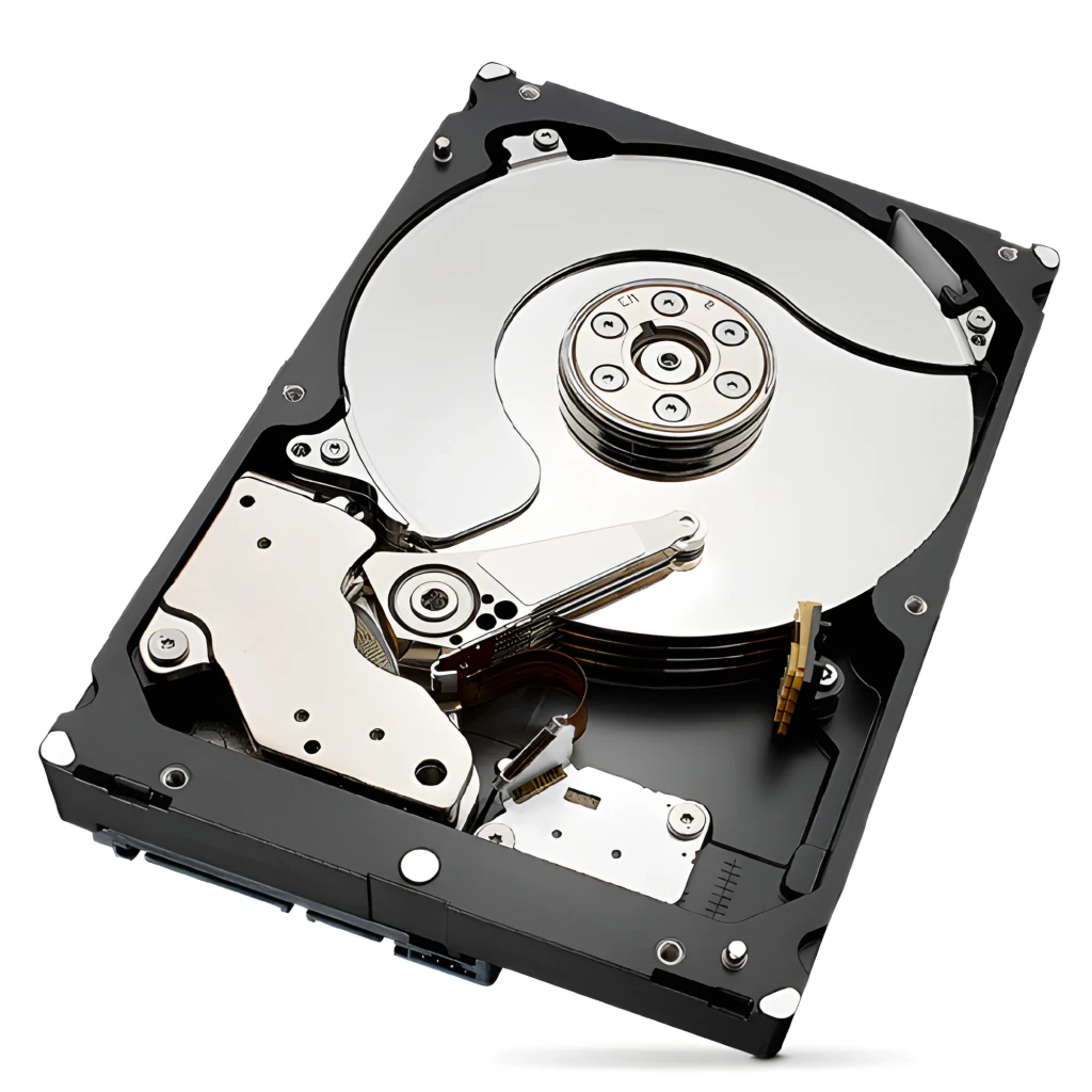 Seagate IronWolf Pro ST4000NT001 4TB, vue avant: étiquette noire avec logo loup rouge et mention 4TB - Ítem5