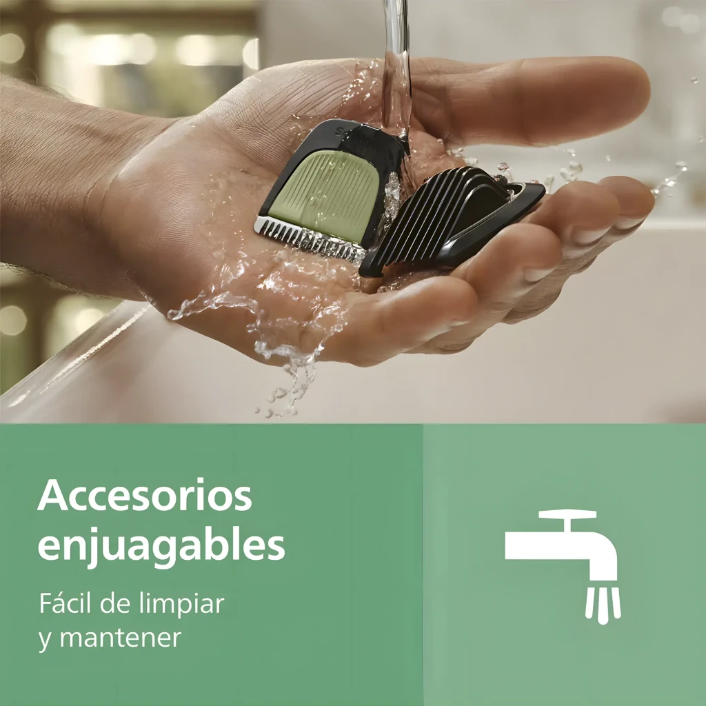 Philips Recortadora All-in-One 3000 Series MG3935/15 negro, kit completo: recortadora, 5 peines, accesorio nariz y cable USB - Ítem5