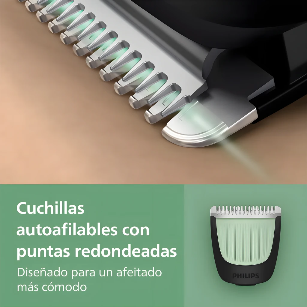 Philips Recortadora All-in-One 3000 Series MG3935/15 negro, kit completo: recortadora, 5 peines, accesorio nariz y cable USB - Ítem6