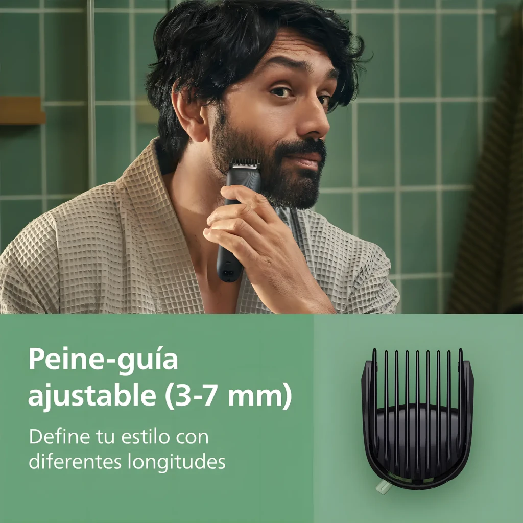 Philips Recortadora All-in-One 3000 Series MG3935/15 negro, kit completo: recortadora, 5 peines, accesorio nariz y cable USB - Ítem7