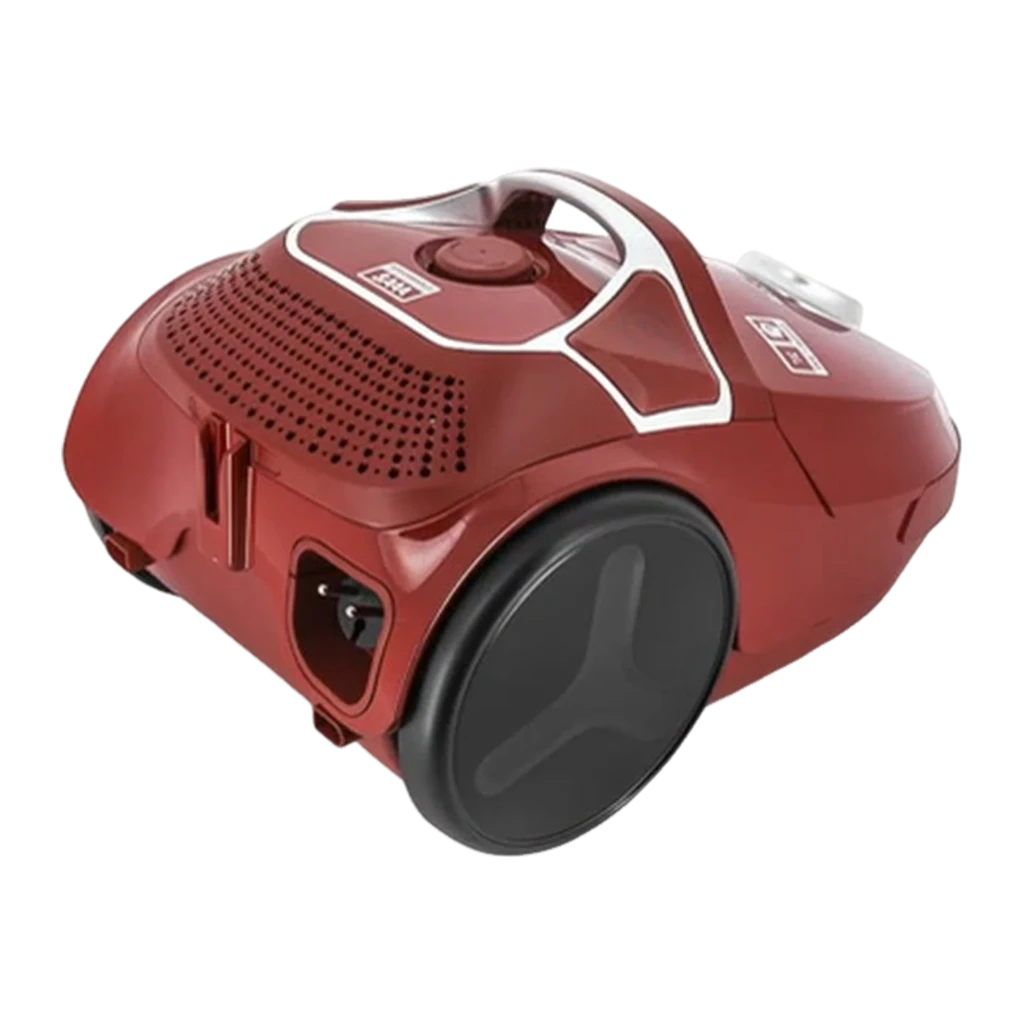 Rowenta Compact Power Parkett RO3953 Rouge, kit complet vue latérale: aspirateur avec tube télescopique, flexible, brosse - Ítem3