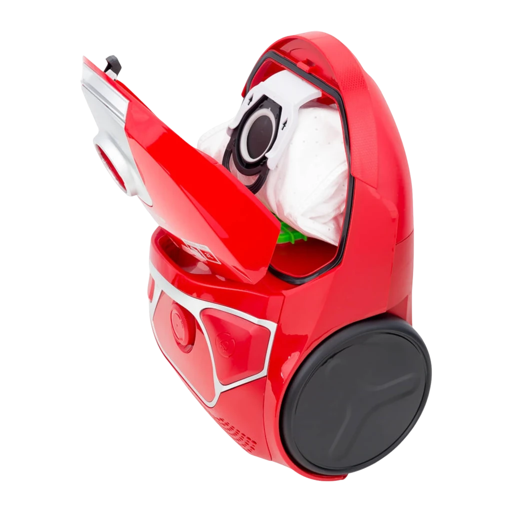 Rowenta Compact Power Parkett RO3953 Rouge, kit complet vue latérale: aspirateur avec tube télescopique, flexible, brosse - Ítem4
