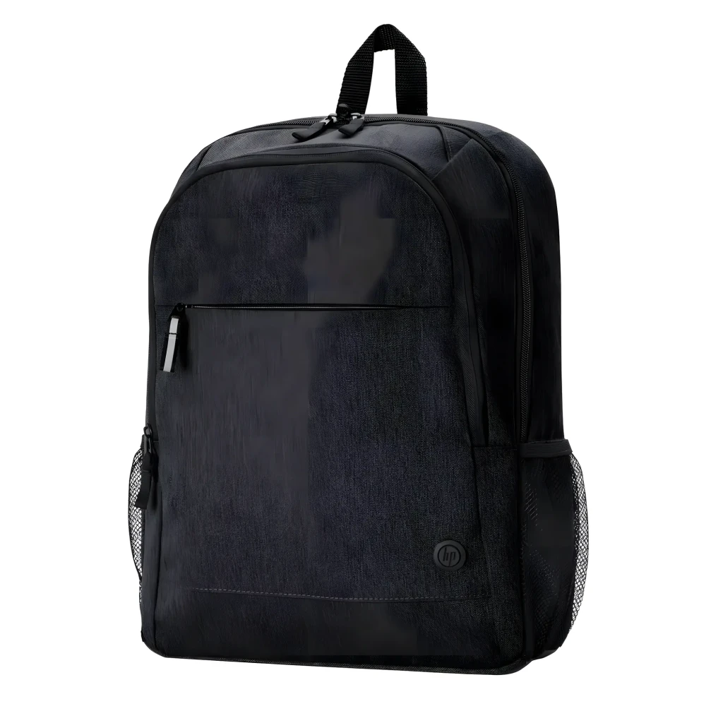 HP Sac à dos Prelude Pro Recycle Top Load 15.6 gris charbon, vue avant: poche frontale zippée, logo HP et poches latérales - Ítem1