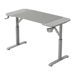 Mars Gaming Mesa Gaming MGD-ERGO120 120x60cm Blanco, vista lateral: superficie texturizada, patas regulables, portavasos y