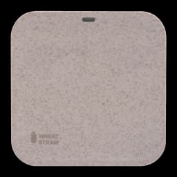 Mars Gaming MS-ECO Ecologic BT 5.1 Bamboo gris, vista trasera: textura wheat straw, puerto de carga y logo Wheat Straw