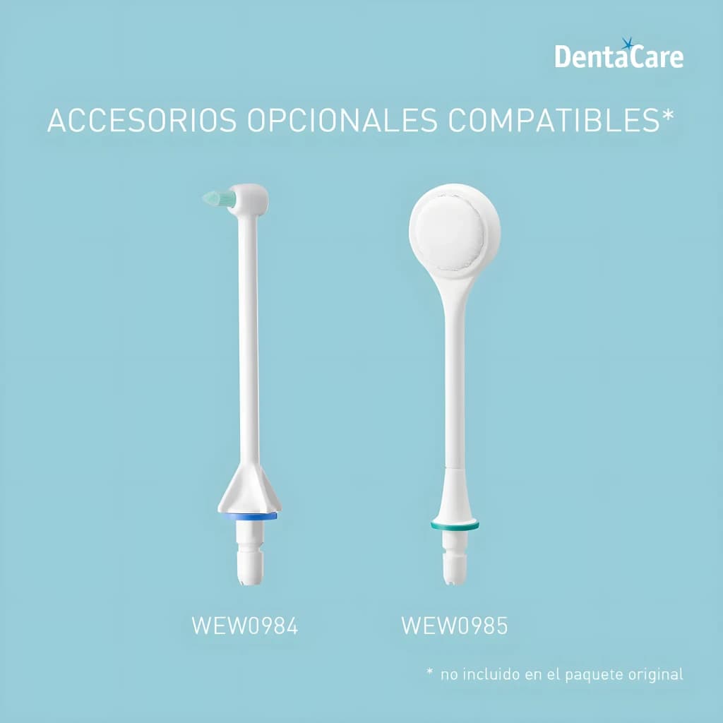 Panasonic Irrigateur buccal EW-DJ26 Violet, accessoires: buse interdentaire WEW0984 et tête nettoyage langue WEW0985