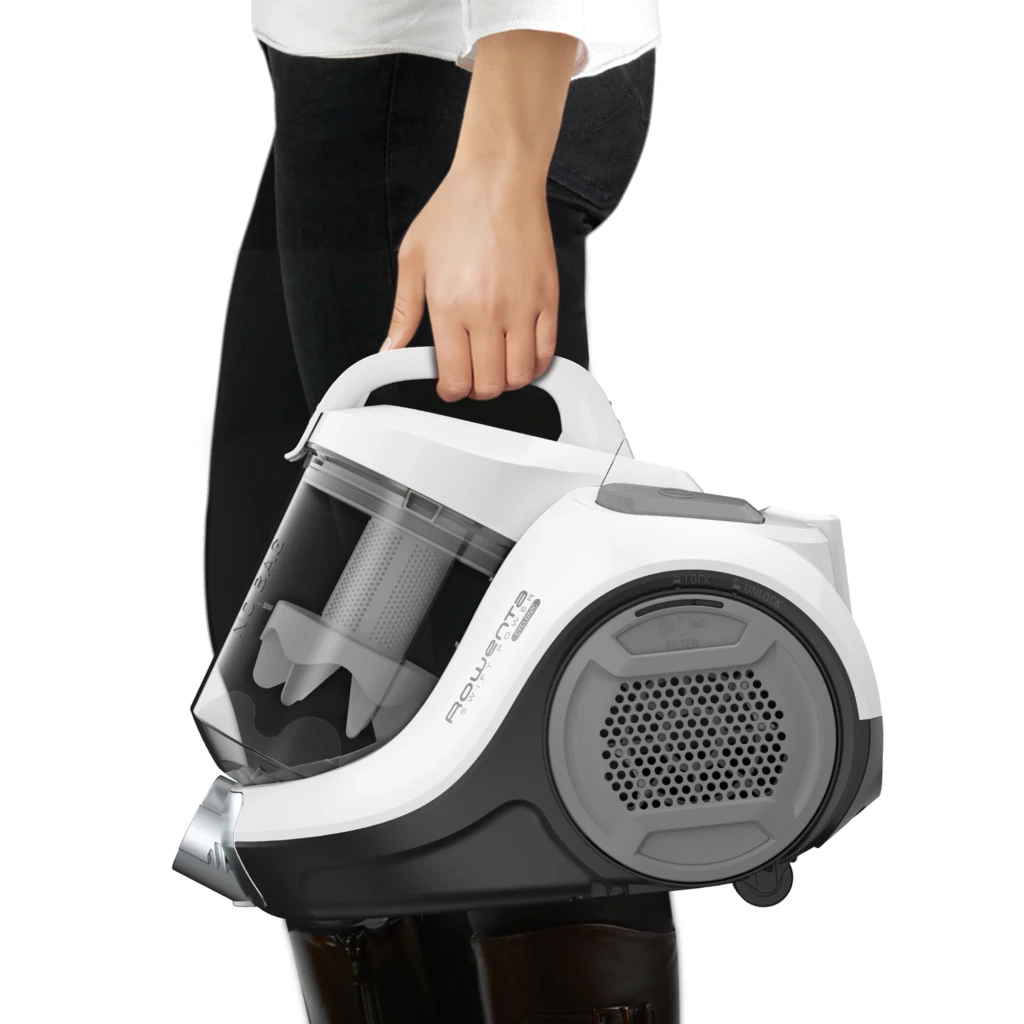 Rowenta Swift Power Cyclonic RO2957 750W Branco Cinza, kit completo: aspirador com tubo telescópico, mangueira e escova de - Item4