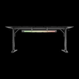Genesis Mesa Gaming Holm Modular 180 RGB Negro 180x75 cm, vista trasera inferior: iluminación RGB multicolor bajo el tablero