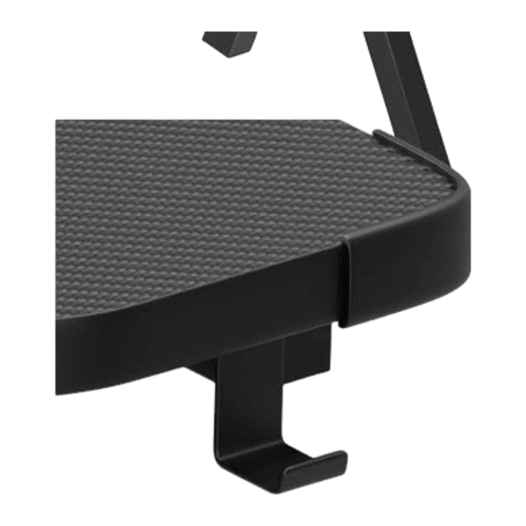 Huzaro Mesa Gaming Hero 1.9 RGB Negro, vista en perspectiva: escritorio con estante elevado, altavoces, monitor, teclado, - Ítem4