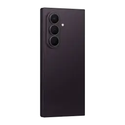 Samsung Galaxy Z Fold8 Ultra 5G 256GB Violeta Noturno, vista traseira em ângulo: módulo de tripla câmera e acabamento mate