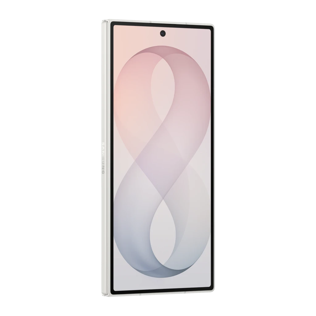 Samsung Galaxy Z Fold8 Ultra 5G 256GB Crema, vista frontal y trasera: plegable abierto, módulo de 3 cámaras y pantalla con - Ítem4