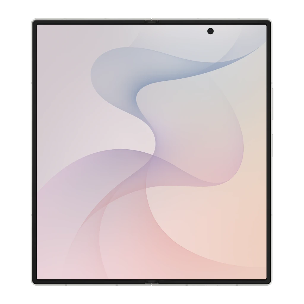 Samsung Galaxy Z Fold8 Ultra 5G 256GB Crema, vista frontal y trasera: plegable abierto, módulo de 3 cámaras y pantalla con - Ítem6