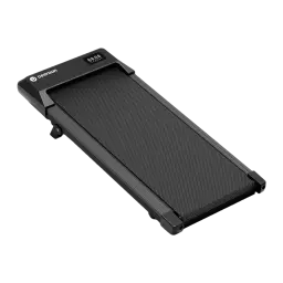 DeerRun A1 Urban tapis de marche pliant noir, profil bas 176 mm, inclinaison 6%, surface antidérapante, écran LED intégré, roues pour déplacement facile
