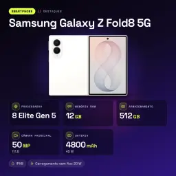 Samsung Galaxy Z Fold8 5G 12GB/512GB Crema Plegable 7,6 pulgadas Dynamic AMOLED 2X 120Hz 50MP OIS - características