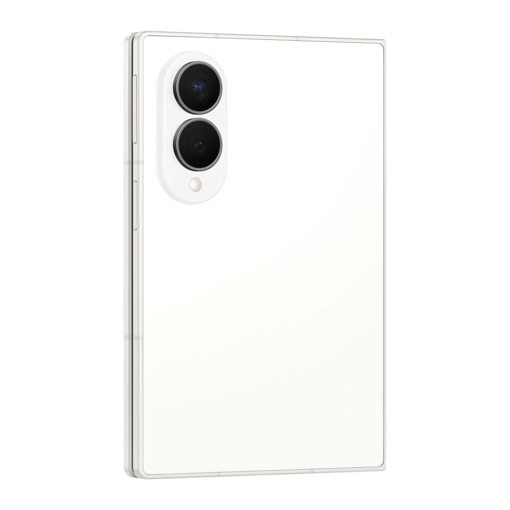Samsung Galaxy Z Fold8 5G 512GB Blanco, vista abierta frontal: módulo de cámaras trasero y pantalla interior encendida - Ítem4