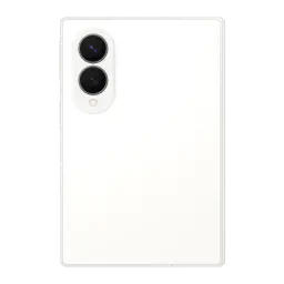 Samsung Galaxy Z Fold8 512GB Blanco, vista trasera: módulo de cámaras oval con dos lentes y flash en esquina superior