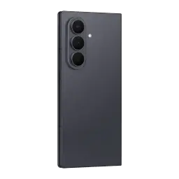 Samsung Galaxy Z Fold8 Ultra 512GB grafite, vista traseira em ângulo: módulo de tripla câmera e dobradiça lateral visíveis