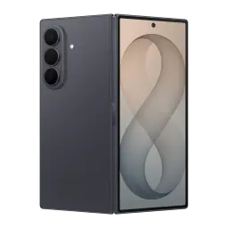 Samsung Galaxy Z Fold8 Ultra 512GB grafite, vista frontal-traseira: dobrável aberto, tripla câmera e tela interna com design