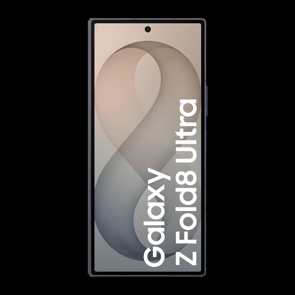 Samsung Galaxy Z Fold8 Ultra 512GB Grafite, vista frontal: ecrã desdobrado com logótipo do modelo visível
